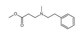 N-methyl-N-phenethyl-β-alanine methyl ester Structure