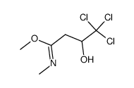 methyl 4,4,4-trichloro-3-hydroxy-N-methylbutanimidate结构式