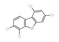1,3,6,7-tetrachlorodibenzofuran结构式