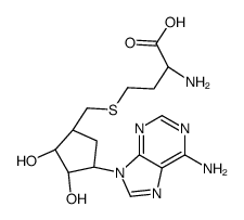 (2S)-2-amino-4-[[(1S,3S,4R)-4-(6-aminopurin-9-yl)-2,3-dihydroxycyclopentyl]methylsulfanyl]butanoic acid结构式
