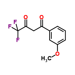 4,4,4-三氟-1-(3-甲氧苯基)丁烷-1,3-二酮结构式