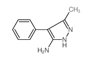 5-甲基-4-苯基-2H-吡唑-3-胺结构式