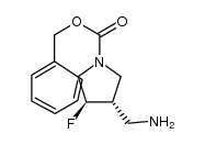 (3S,4R)-3-aminomethyl-1-benzyloxycarbonyl-4-fluoropyrrolidine结构式