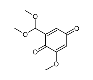 2-(dimethoxymethyl)-6-methoxycyclohexa-2,5-diene-1,4-dione结构式