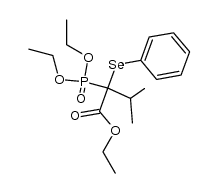 ethyl 2-(diethoxyphosphoryl)-2-phenylselenyl-3-methylbutanoate Structure