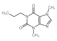 1-Propyl theobromine structure