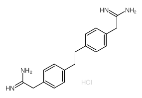 Benzeneethanimidamide,4,4'-(1,2-ethanediyl)bis-, dihydrochloride (9CI)结构式