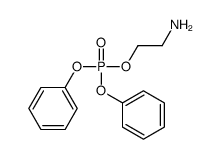 2-aminoethyl diphenyl phosphate Structure