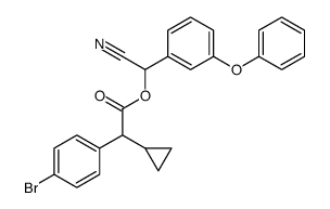 4-Bromo-α-cyclopropylbenzeneacetic acid cyano(3-phenoxyphenyl)methyl ester Structure