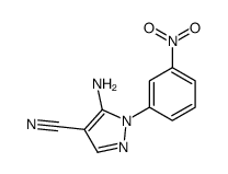 5-氨基-1-(3-硝基苯基)-1H-吡唑-4-甲腈结构式