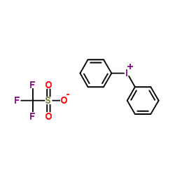 二苯基三氟甲磺酸碘结构式