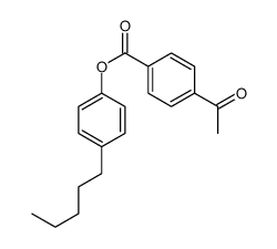 (4-pentylphenyl) 4-acetylbenzoate结构式