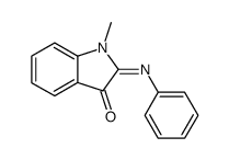 1-methyl-2-phenylimino-1,2-dihydro-indol-3-one Structure