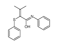 3-methyl-N-phenyl-2-phenylsulfanylbut-2-enamide Structure