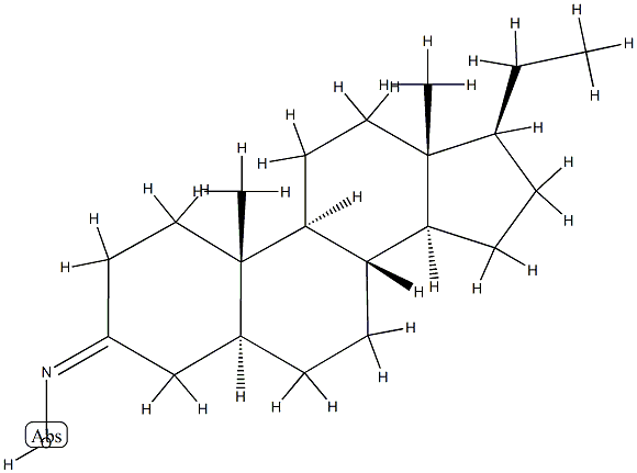 5α-Pregnan-3-one oxime structure