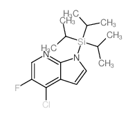 4-Chloro-5-fluoro-1-(triisopropylsilyl)-1H-pyrrolo[2,3-b]pyridine Structure