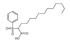 2-(benzenesulfonyl)tetradecanoic acid Structure