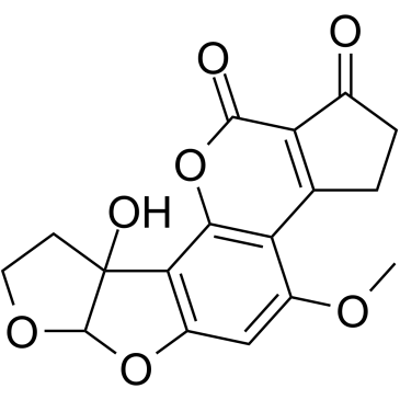 黄曲霉毒素 M2结构式