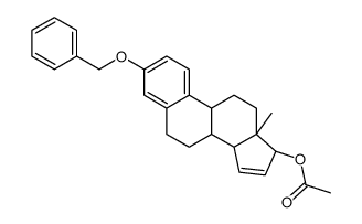 15,16-脱羟基3-O-苄基雌甾醇17-乙酸酯结构式