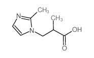 2-甲基-3-(2-甲基-咪唑-1-基)-丙酸结构式