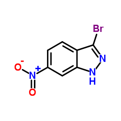 3-溴-6-硝基吲唑结构式