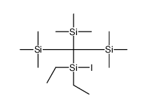 diethyl-iodo-[tris(trimethylsilyl)methyl]silane Structure