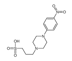 3-[4-(4-nitrophenyl)piperazin-1-yl]propane-1-sulfonic acid Structure
