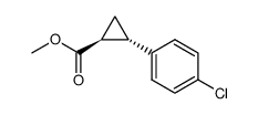 methyl trans-2-(p-chlorophenyl)cyclopropanecarboxylate Structure