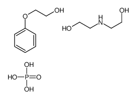 2-(2-hydroxyethylamino)ethanol,2-phenoxyethanol,phosphoric acid结构式