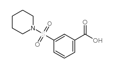 3-(Piperidin-1-ylsulfonyl)benzoic acid structure