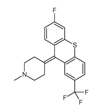 4-[6-fluoro-2-(trifluoromethyl)thioxanthen-9-ylidene]-1-methylpiperidine结构式