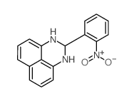 1H-Perimidine,2,3-dihydro-2-(2-nitrophenyl)- Structure