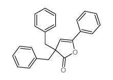 3,3-dibenzyl-5-phenyl-furan-2-one结构式