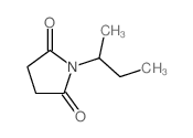 2,5-Pyrrolidinedione,1-(1-methylpropyl)- Structure