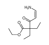 ethyl 5-amino-2,2-diethyl-3-oxopent-4-enoate结构式