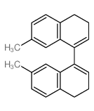 7-methyl-1-(7-methyl-3,4-dihydronaphthalen-1-yl)-3,4-dihydronaphthalene结构式