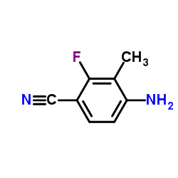Benzonitrile,4-amino-2-fluoro-3-methyl- Structure