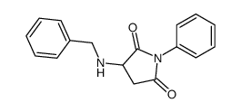 1-Phenyl-3-[(phenylmethyl)amino]-2,5-pyrrolidinedione Structure
