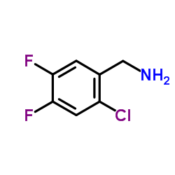 Phenylmethanamine, 4-chloro-2,5-difluoro- Structure