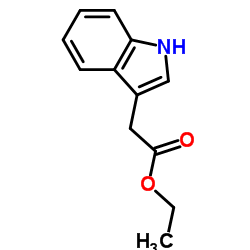 Ethyl 2-(1H-indol-3-yl)acetate Structure