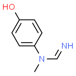 Methanimidamide, N-(4-hydroxyphenyl)-N-methyl- (9CI) Structure
