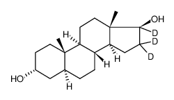 5alpha-androstan-3alpha,17beta-diol-16,16,17-d3 Structure