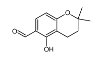6-formyl-5-hydroxy-2,2-dimethyl-3,4-dihydro-2H-1-benzopyran Structure