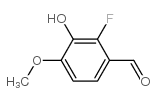 2-fluoro-3-hydroxy-4-methoxybenzaldehyde结构式