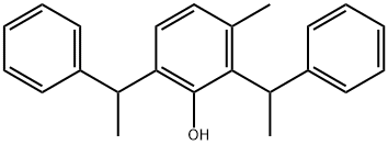 3-Methyl-2,6-bis(α-methylbenzyl)phenol结构式