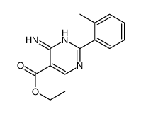 ethyl 4-amino-2-(2-methylphenyl)pyrimidine-5-carboxylate结构式