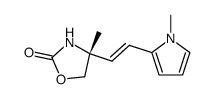 2-Oxazolidinone,4-methyl-4-[(1E)-2-(1-methyl-1H-pyrrol-2-yl)ethenyl]-,(4R)-(9CI) Structure