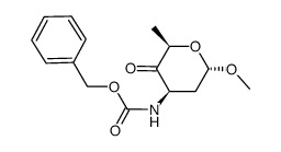 methyl 3-(benzyloxycarbonyl)amino-2,3,6-trideoxy-α-arabino-hexopyranosid-4-ulose Structure