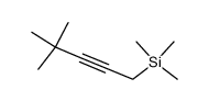 4,4-dimethyl-1-(trimethylsilyl)-2-pentyne结构式