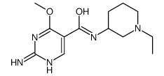 2-Amino-N-(1-ethyl-3-piperidyl)-4-methoxy-5-pyrimidinecarboxamide结构式